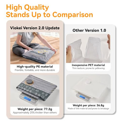 15-Pack Vacuum Bags for Travel with Wireless Rechargeable Pump, Carry-on Size Compression Packing Bags for Luggage & Suitcase, Space Saver for Clothes & Clothing, 15 Combo Travel Size, Fast 3S Vacuum