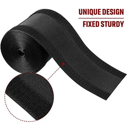 WILLBOND Carpet Cord Cover Cable Protector Floor Cover Cable Protector Management Only for Commercial Office Carpet(19.69 ft,Black)