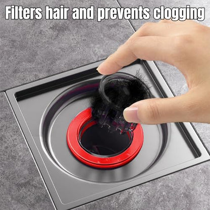 2Pcs Odor Proof Floor Drain, Floor Drain backflow Preventer, Shower Plug, Magnetic One-Way Drain Valve, Prevent Odor Dispersion in Bathrooms, and Kitchens (1.5''-2.0'' Caliber)