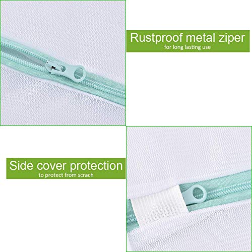 2 Pack Extra Large Laundry Mesh Bag 43 x 35 Inch M... (2 Count | White | Polyester)