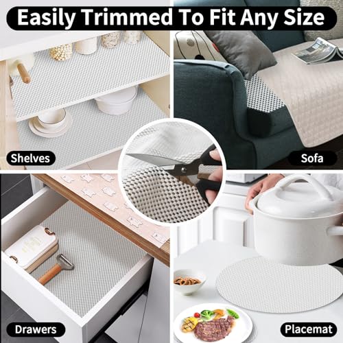 FestiCorp Non Slip Rug Pads 5x7 Ft Non Skid Thick Rug Pad Gripper | Anti-Slip Carpet Rug Mats for Under Area Rugs and Hard Surface Floors Hradwood and Tiles