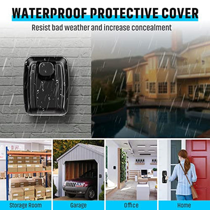 Key Lock Box for Outside, Sturdy Waterproof Wall Mount Lock Box for House Key, 12-Digit Combination Resettable Large Capacity Security Lockbox for Home, Garage, Office, Warehouse