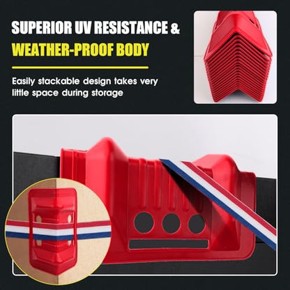 Vevitts 20 Pack Corner Edge Protectors for Cargo Loads, Heavy Duty Tiedown Corner Protector Flatbed Edge Corner Protector Holder Edge Protectors for Pallets,Trailer,Truck