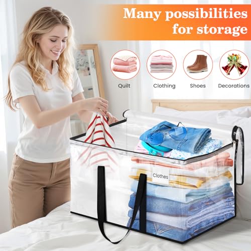 Moving Bags, Extra Large Heavy Duty Storage Bags, 93L, 8 Packs | Packing Bags with Smooth Zippers, Strong Handles & Tag Pocket, Water-Resistant Foldable Storage Totes, Moving Box Alternative