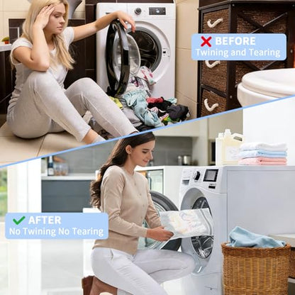 12PCS 12X16IN Laundry Bags Mesh Wash Bags for Strong Zipper | Upgraded Honeycomb and Fine Mesh Design Delicate Laundry Bag for Clothes, Bras,Socks,Travel Organization