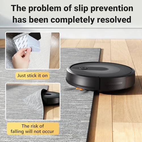 2×6 Inch Reusable Rug Grippers, Non Slip Rug Pad, Removable Rug Stickers for Wood Floor, Strong Adhesive Rug & Carpet Tape, No Damage for Hardwood & Laminate Floors(24PCS)