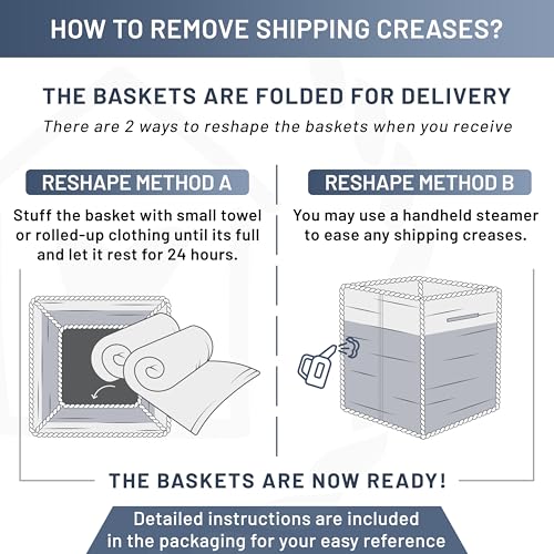 Storage Cubes 9”x9”x7”Cotton Rope Woven Baskets for Organizing 3-Pack | 9 Inch Cube Storage Bin | Small Basket for Shelf Nursery, Pantry, Decorative Plant, Bathroom Closet, Toy Gift