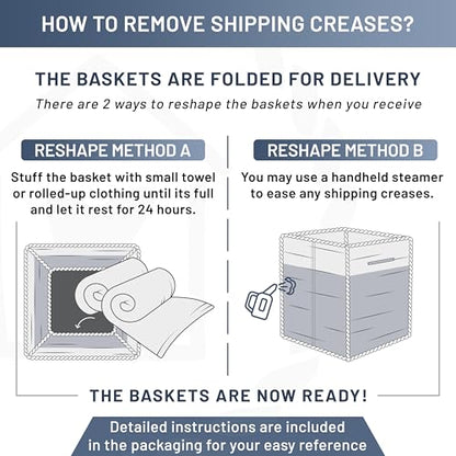 Storage Cubes 9”x9”x7”Cotton Rope Woven Baskets for Organizing 3-Pack | 9 Inch Cube Storage Bin | Small Basket for Shelf Nursery, Pantry, Decorative Plant, Bathroom Closet, Toy Gift