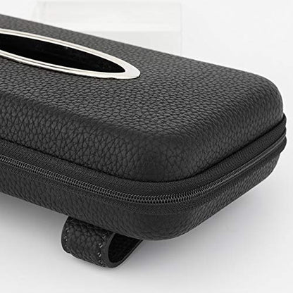 Car Tissue Holder, Sun Visor Napkin Holder, Car Visor Tissue Holder, PU Leather Backseat Tissue Case Holder for Car,Vehicle (Black)