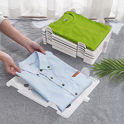 Clothing Organizer for Closet Storage,Stackable Shelf Dividers | Space-Savin Tshirt Organizer for Home Storage ,Ideal for Tshirts ,Sweater ,Pants Storage in Bedroom and Dormroom 10 Pack