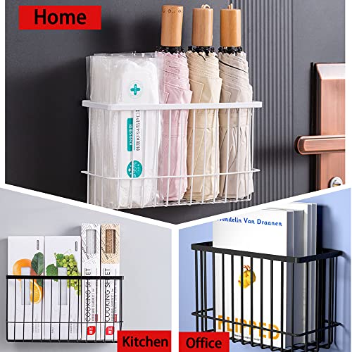 Magnetic Shelf Fridge Basket Bin for Whiteboard Washer Dryer Locker Cabinet | No Drilling Or Tools Needed, Reusable Magnet Organizer Classroom Office Home Kitchen Laundry Storage Rack Container Holder