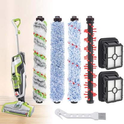 Replacement Parts for Bissell CrossWave Vacuum 1785A 2306A 1785R 1785 2306 | Brush Roll 1868 and Replacement Filters 1866, Compare to Part 1608683, 160-8683, 1608684