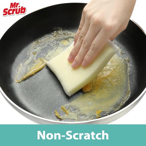 Sponges Kitchen Scrub Dish Sponge Scouring Pad, 24 Pads Cleaning Brush Dishwasher Soap Supplies, Dishwashing Dinnerware Towels Sink Pan Pot Cloth Rags Holder Bathroom Bathtub