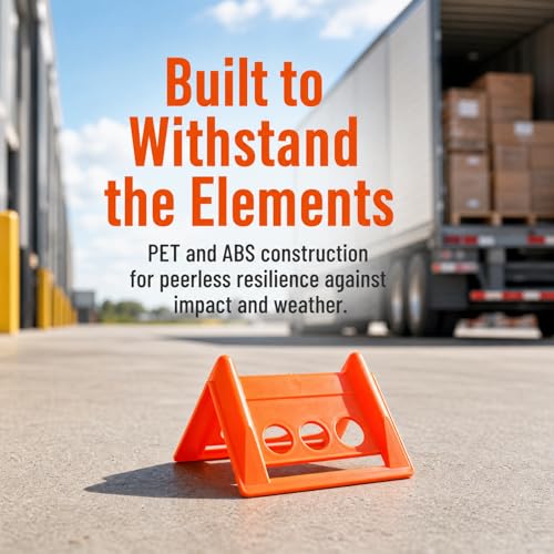20 Packs Edge Protectors for Cargo Loads, Flatbed Corner Protectors, Tiedown Plastic Protector, Truck Shipping, Protects Cargo Edges, Orange