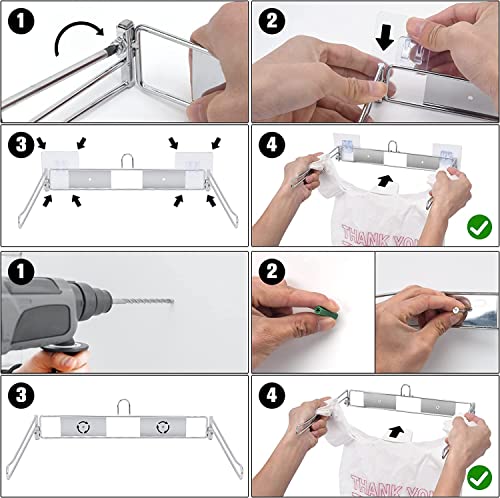 YeeBeny T-Shirt Bag Rack - Hanging Plastic Bag Holder