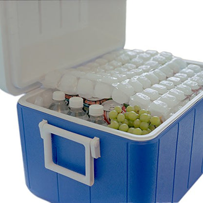 Reusable Ice Packs for Coolers – Ice Sheet Freezer Packs with 88 Ice Cubes, Flexible & Cuttable (3 Pack)