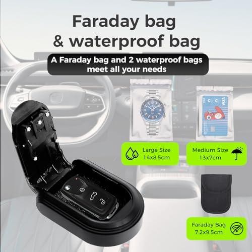 Magnetic Key Holder Box Hide A Key Under Car with Combination Lock with Strong Magnet for Storage Key Indoors, Outdoors Outside