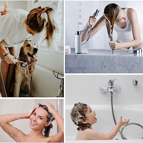 Seatery 2PCS Hair Catcher Shower Drain/Strainer/Cover/Filter/Trap, Bathtub Drain Cover Hair Catcher, Hair Stopper for Bathroom Sink/Floor Drain, Stainless Steel and Silicone Drain Strainer, Gold