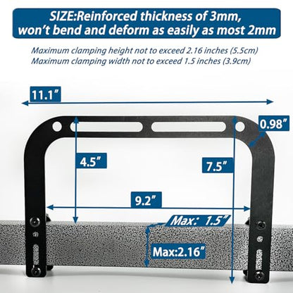 Anti Non Slip Mattress Retainer Bar Holder in Place Mattress Slide Stoppers Metal Bed Gripper to Prevent Sliding Footboard（Big-2pcs）