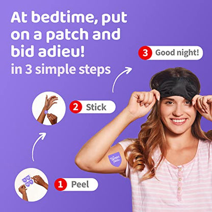 The Friendly Patch 28 Day Sleep Patches Snooze for Sleep Aid Support | Natural Sleeping Aid with Melatonin 7mg and Magnesium