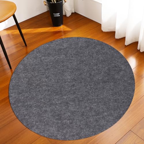 Waterproof Rug Pad Round 1/4 Thick Waterproof Non-Slip Rug Pad， Pad for Hardwood Floors， Rug Pads for All Floors and Finishes, Keeps Carpets in Place Soft and Safe（6FT）
