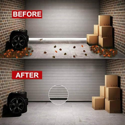 20FT Universal Garage Door Threshold Seals Bottom Rubber Replacement | Garage Door Rubber Seal Strip with Nails,Weatherproofing Garage Door Weather Stripping for Side and Bottom of the Garage Door