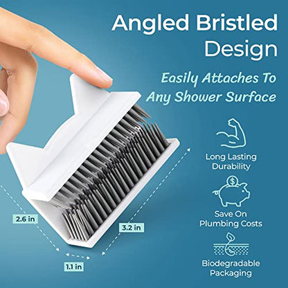 Shower Hair Catcher for Wall – Hair Collector for Shower & Tub, Shower Hair Trap Keeps Loose Hair Off Shower Wall & Out of Drain, Reusable Hair Catcher for Shower Wall, 3M Adhesive