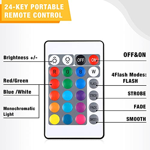 Mudder 2 Pcs Light LED Base Wood LED Display Base for Glass Art Decor Crystal Acrylic Resin, 16 Colored USB Light with Remote Wooden Round Lamp Stand for 3D Crystal Ball Room Home Decor(Wood Color)
