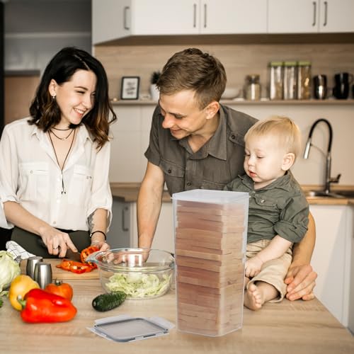 2 Pack Bread Box, Plastic Bread Container, Bread S...