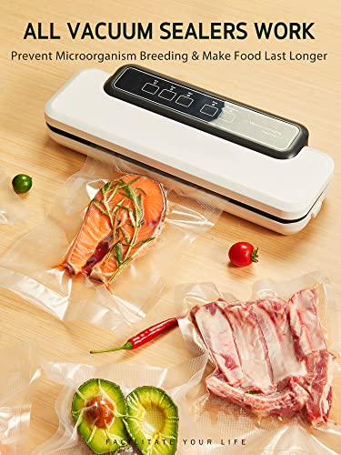 Syntus 11" x 150' Vacuum Sealer Bags Rolls Keeper with Cutter Dispenser | BPA Free, Commercial Grade, Heavy-Duty, Microwave Sous Vide Cooking, Meal Prep, Custom Length, Precise Cuts, for Food Storage