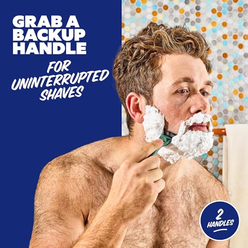 Dollar Shave Club | Razor Handle (2 Pack) Green | Replacement Razor Blade Handles | Not Compatible with Other Razor Brands