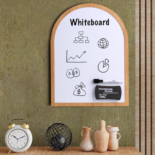 Mr. Pen- Dry Erase Board, 16" x 12", Wooden Frame, Boho Design