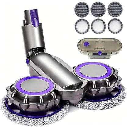 Electric Mop Head Attachment Compatible with Dyson V7 V8 V11 V10 Vacuum Cleaner Attachment with Water Tank and Mops (Color : V7V8V10V11)