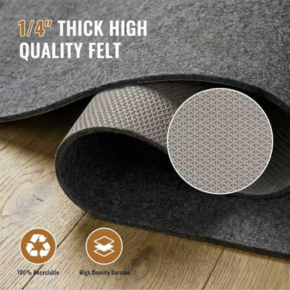 Felt Rug Pad, 2 x 3 Ft Rubber Non-Slip Rug Pad Gripper, Keep Rugs Secure and in Place, Extra Strong Under Carpet Mat Cushion - for All Floors