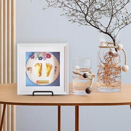 Plate Holder Easel Display Stand - 4.5 inch Metal Plate Stands for Display - Tabletop Picture Stand - Black Iron Easels for Display Pictures | Photo Frames | Book | Decorative Plates | Plaque - 4 Pack