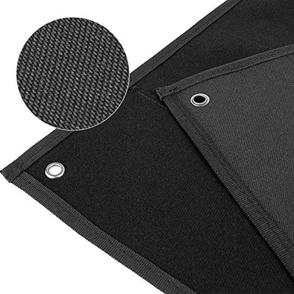 Tactical Board Patch Organizer Holder Display with Loop Surface, Steel Ring and Flag Patch (M: 85 x 70CM/ 33" x 27.5" x 17.7", Black + Flag)