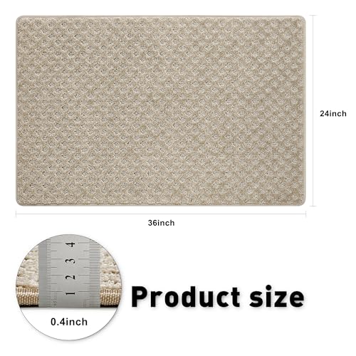 PURE ERA 2x3 Feet Area Rug Carpet Stair Landing Mat Landing Rug | Small Rug Tape Free Self Adhesive Non Slip, Indoor Doormat Floor Mat for Stairs Kitchen Entryway, Rug Washable and Reusable