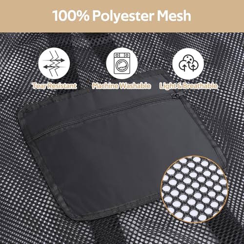 Mesh Laundry Bags 36 x 28 Inch Extra Large Travel... (Black | Polyester)