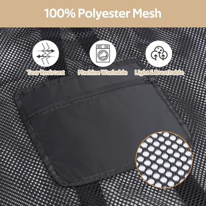 Mesh Laundry Bags 36 x 28 Inch Extra Large Travel... (Black | Polyester)