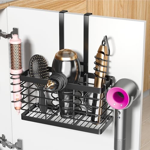 2026 Upgraded 3-in-1 Universal Hair Tool Organizer... (Standard Black | Alloy Steel)