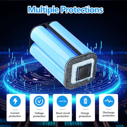 3200mAh RVBAT850 Replacement Battery | for Shark Ion AV752, R75, RV761, R85, RV850, S87,RV700_N, RV851WV, RV871, RV1000S Vacuum Cleaners (2-Prong Connector)