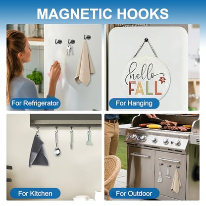 LOVIMAG Magnetic Hooks, Cruise Essentials 2026, 30 Pack-30LBS | Heavy Duty Strong Magnet Hook for Cruise Cabin, Refrigerator Fridge, Ship, Classroom, Kitchen Grills, Black