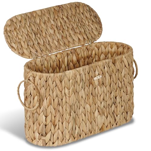 Toilet Paper Storage Basket, Water Hyacinth Slim T... (Water Hyacinth)