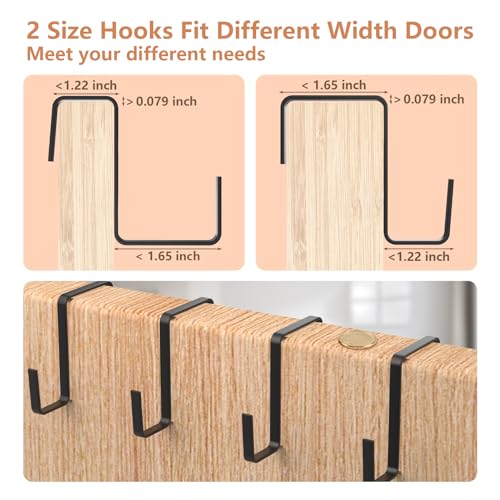 24 Large Pockets Over Door Shoe Organizer, Mesh Hanging Shoe Organizer for Closet Mesh Closet Holder, Back of Door Organizer for Cruise Ships, Rack for Wall, Black, 1 Pack