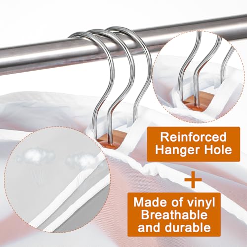 30PCS Garment Covers For Hanging Clothes, Shoulder Covers For Closet Storage, Breathable Dust Covers For Suits, Coats, Jackets, Translucent PEVA Material, 23.6" X 11.8" X 1.9