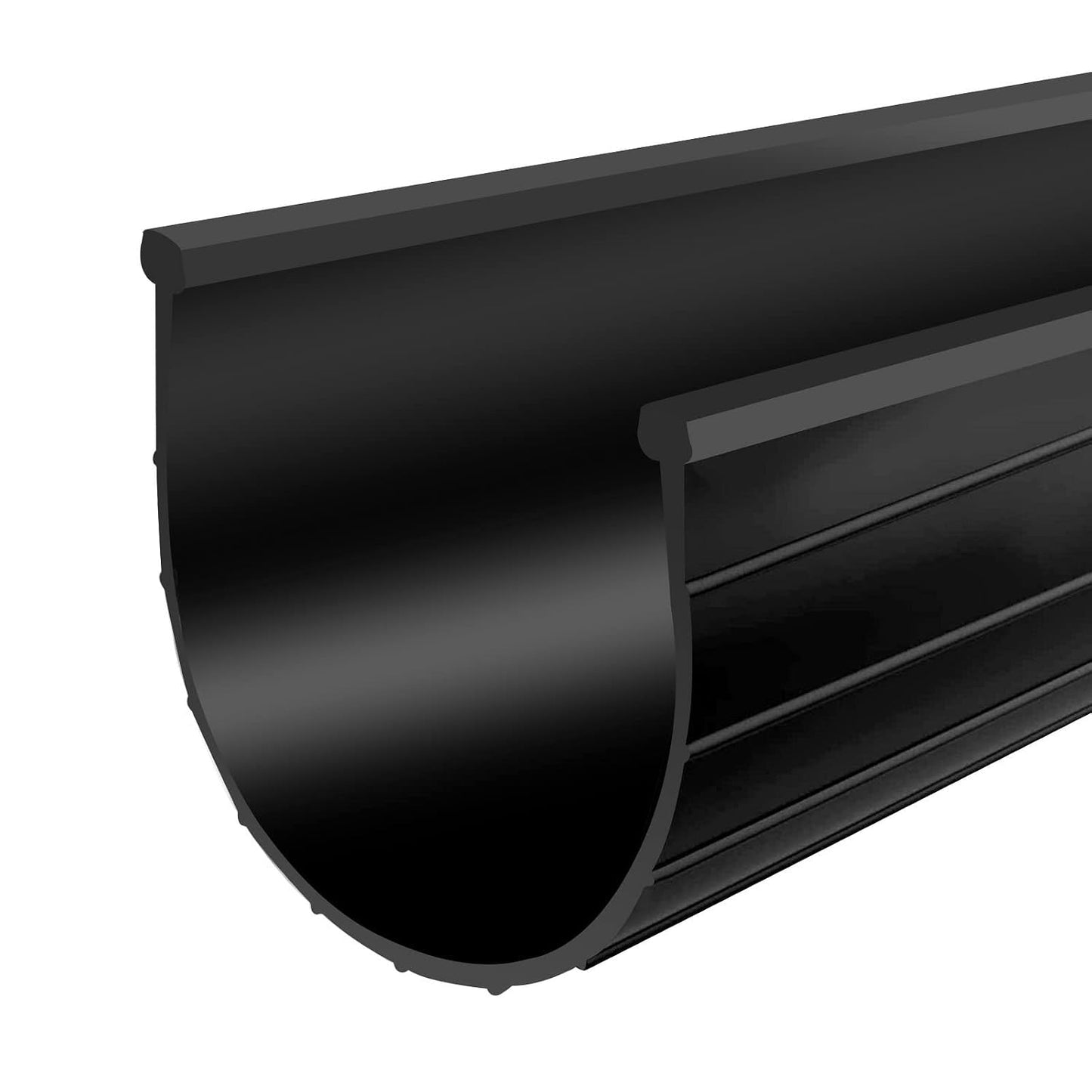 for Wayne Dalton Garage Door Bottom Weather Seal 154448 Fit 18 FT Wide Door | Round Bead Garage Doors Bottom's Weather Stripping Replacement Part (18 Feet)