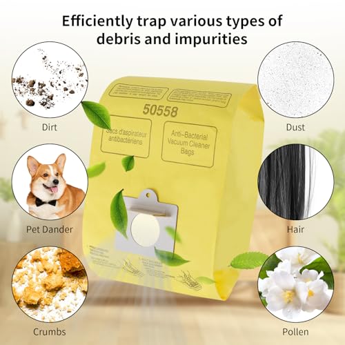 Vacuum Cleaner Bags Fit for Kenmore Canister Type C/Q 50555 50557 50558 and Type C-5, 10PCs By Improvedhand