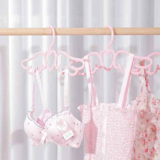Cute Angel Wing Clothes Hanger - Heart-Shaped Design for Dorm Room - Perfect for Ties, Scarves, and Accessories (20 Pcs)