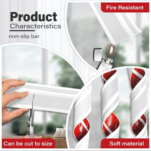 JZHLLA Dog Cat Scratching Windows Sill Protector，Rubber Anti Scracting from Dog Cats for Home Furniture Edge Protection Flexible Rubber L-Type 4x1.6inch Non Slip Cuttable(78.7" White)