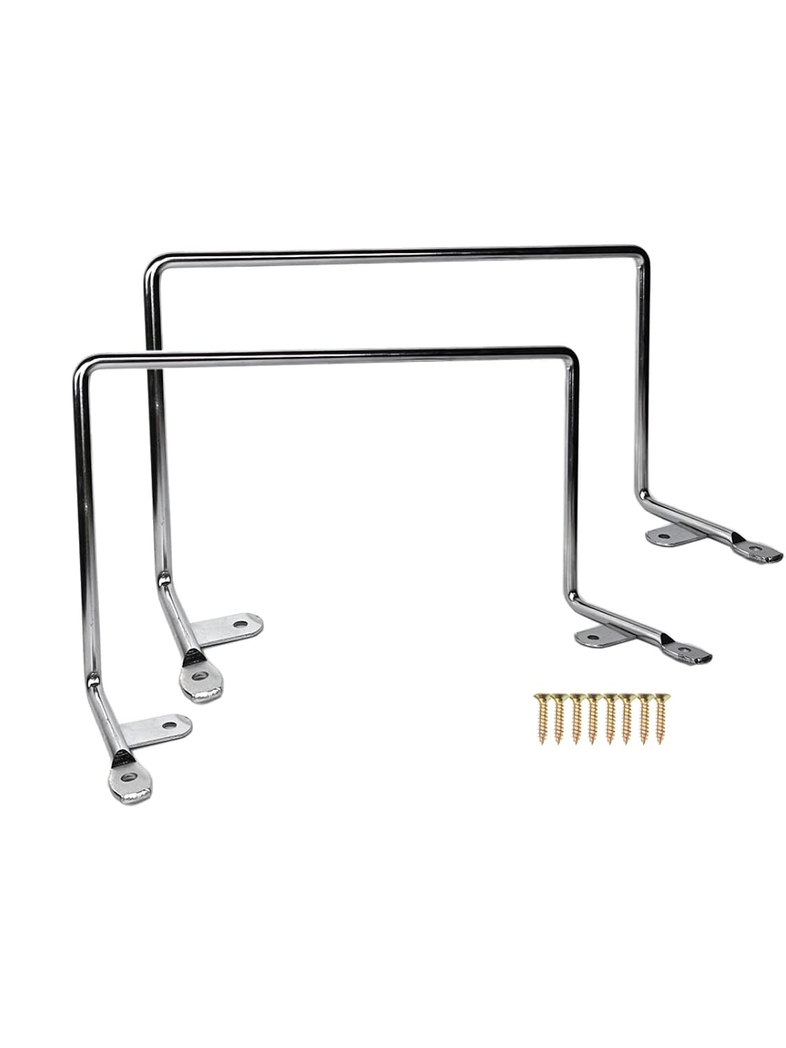 Benbuoo Mattress Retainer Bar Stopper 2PCS Chrome Non-Slip Metal Holder in Place Gripper for Mattresses Over 10 Inches Thick